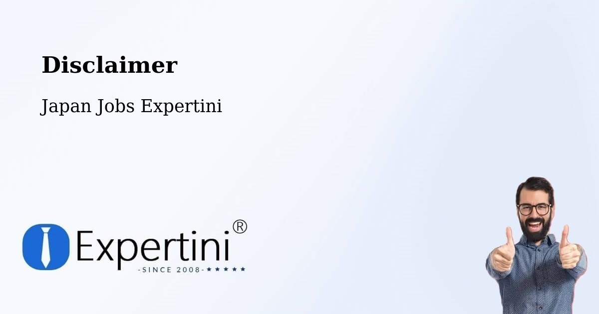 Disclaimer – Tsushima Shi - Japan Jobs Expertini